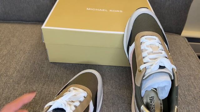 Allie Stride Mixed Media Trainer Unboxing Michael Kors Sneakers