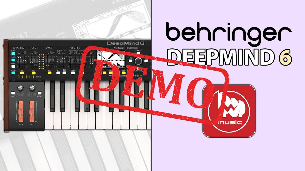 Синтезатор BEHRINGER DEEPMIND 6 - демонстрация звучания