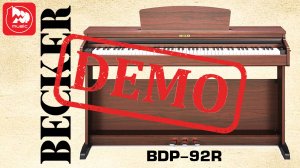 Цифровое пианино BECKER BDP-92R - демонстрация звучания