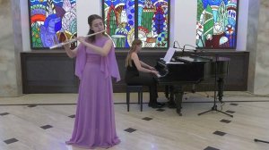 Е. Магалиф "Ария" Исп. Саломея Царахова (флейта), Евгения Кудоя (фортепиано)