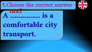 Transport means. Quiz. Choose an option, listen to the correct answer.