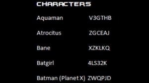 LEGO Batman 3 Beyond Gotham Cheat Codes 20 CHARACTER & 5 EXTRAS