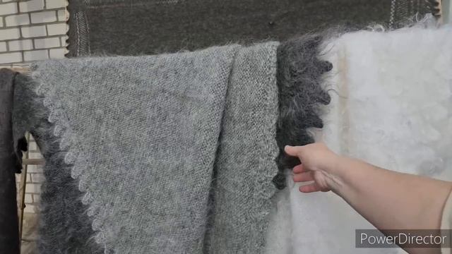 пуховые шали 89608709467 и пуховые косынки на спицах, новые шапки