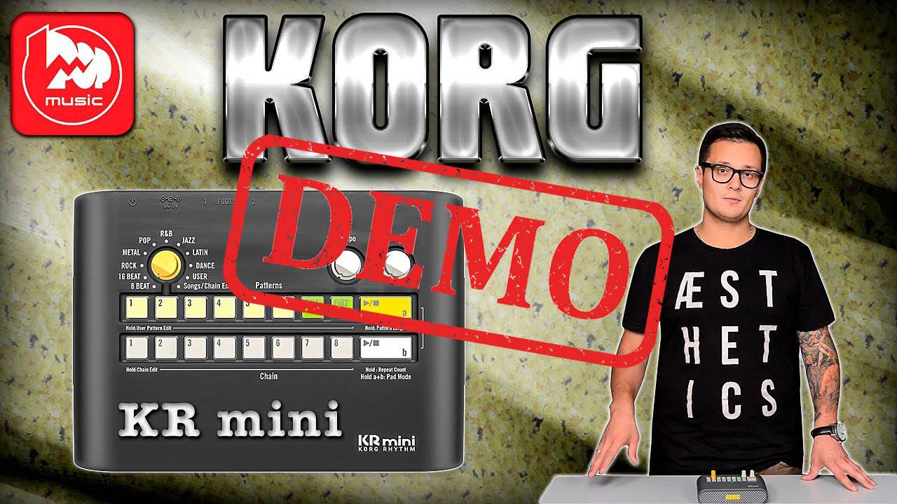 ДРАМ-МАШИНА KORG KR-mini - демонстрация звучания