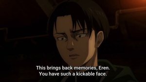 Levi Beats Eren While He's Tied Up As Mikasa Watches | Attack On Titan Final Season