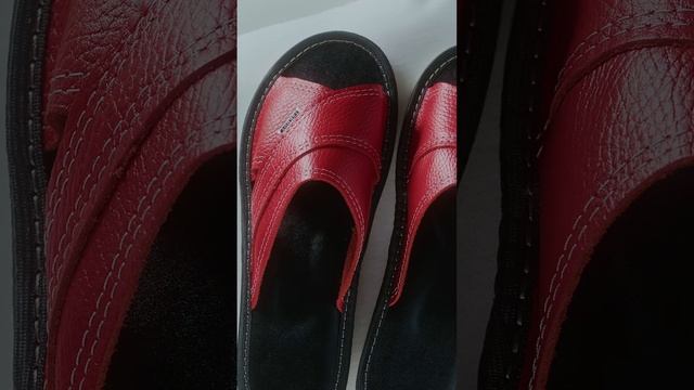 Тапочки женские домашние из натуральной кожи LeKROY. смотреть онлайн