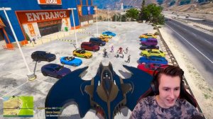 ХИТМАН НА САМОЛЕТЕ БЭТМЕНА! ПОЛИЦЕЙСКАЯ ПОГОНЯ В ГТА 5 ОНЛАЙН! ТРОЛЛИНГ КОПОВ (GTA 5 ONLINE) Fun RP