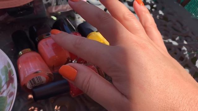 ОРАНЖЕВЫЙ 💅🏻 ⚜️МОРЕ И ВЕСЕЛЫЙ ПЛЯЖ🧘♀️☀️🏖 ПРОГУЛКА И ШЛЯПКА (Katya Ru)