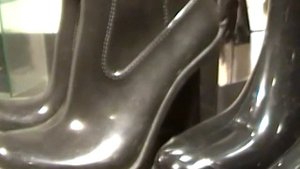 fetish gummistiefeln レインブーツ резиновые сапоги