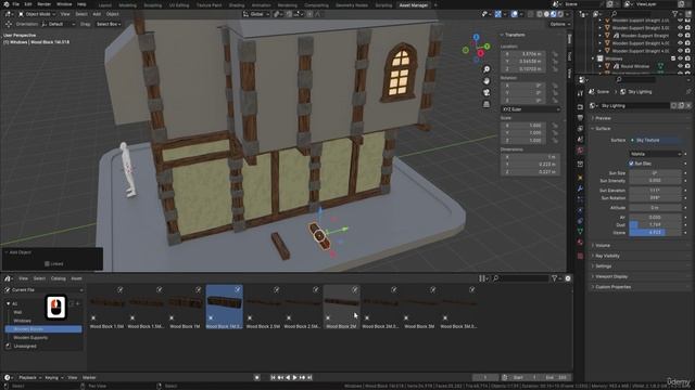 Lesson 26 - Angling Framework for Stylized Tavern Structures