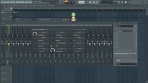 FL Studio создание фейдера задержки каналов микшера