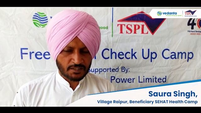 Project SEHAT  Medical Camp  Health Camp  Talwandi Sabo Power Limited  Punjab