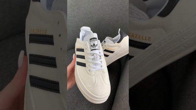 Женские кроссовки повседневные Adidas Gazelle Beige, женские кеды Адидас бежевые, Женская обувь 738