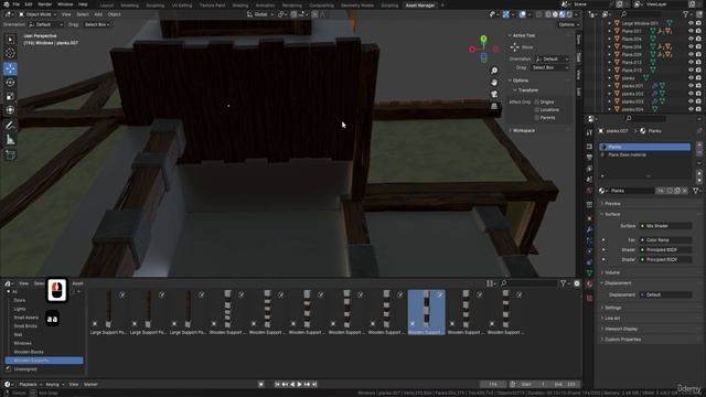 Lesson 78 - Modeling Frameworks for Stylized Taverns in Blender