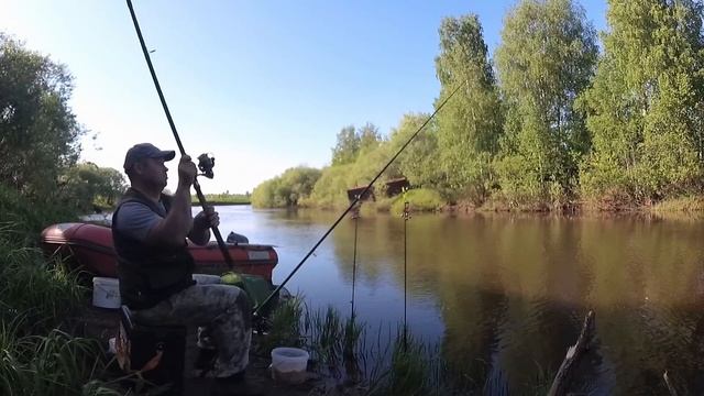 Рыбалка на фидер на р. Большая Визинга.