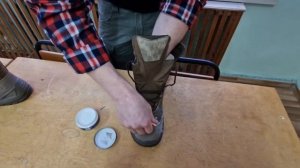 Обработка тактических ботинок