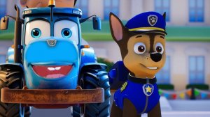 PAW Patrol World - синий трактор и щенячий патруль - игра для детей