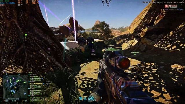Planetside 2 RTX 370 + intel 5 10600k stock ------ 48-98 fight Ultra settings смотреть онлайн