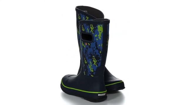 Bogs Kids Rain Boots Neo Camo ToddlerLittle KidBig Kid SKU: 9480655