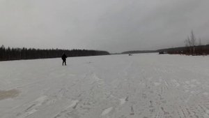 Рыбалка с Дрюней на озере жерлицами. Ловим хищника на хищника.