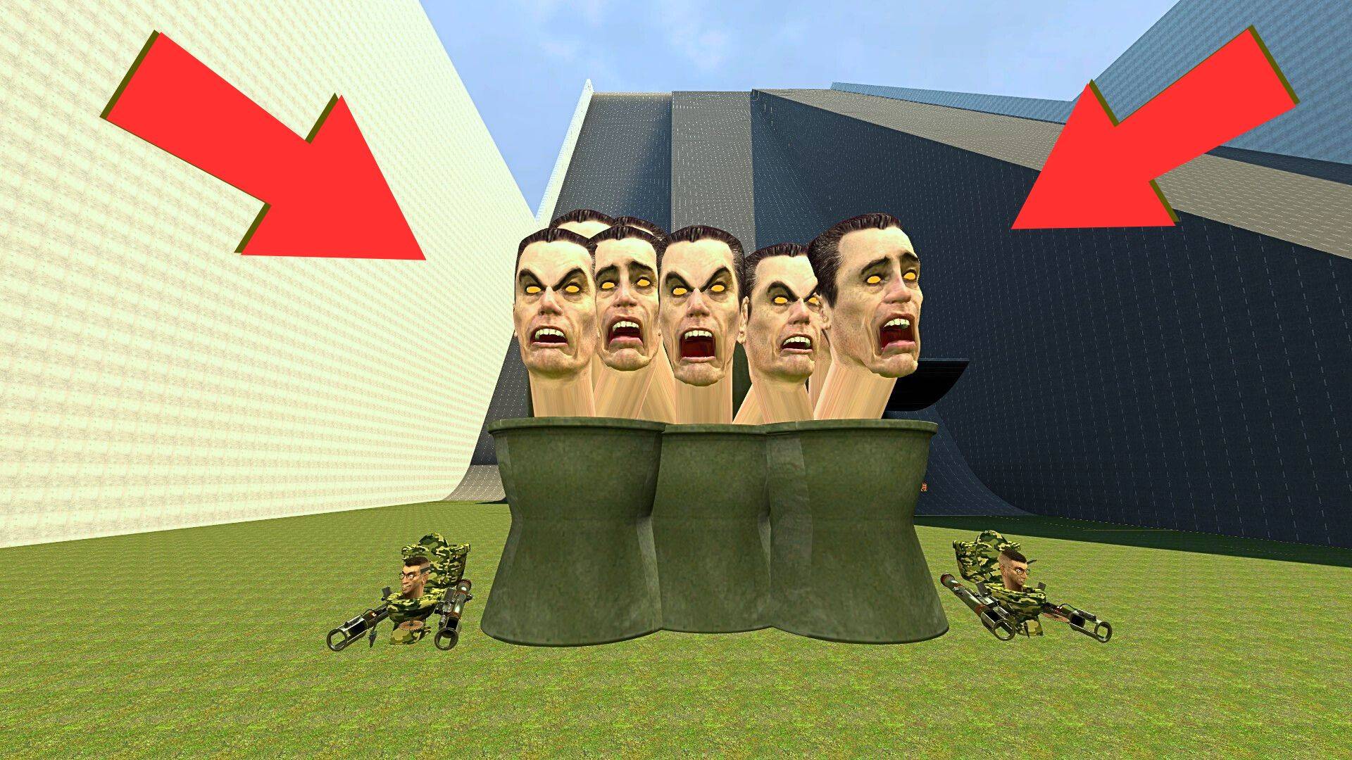 СКИБИДИ ТУАЛЕТЫ И КАМЕРАМЕНЫ НОВЫЕ ПЕРСОНАЖИ - ПИНАЕМ ИХ КАК СПАРТАНЦЫ В Garry s mod смотреть онлайн