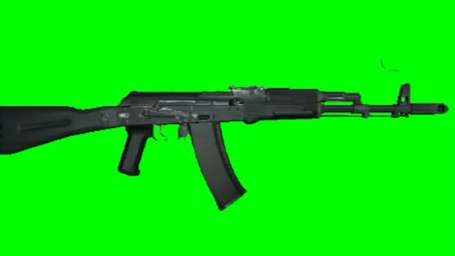 Ак-74 перезарядка и стрельба футаж на зелёном фоне