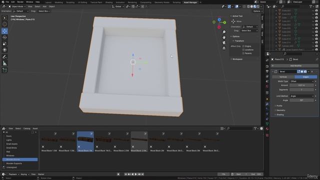 Lesson 82 - Stylizing and Texturing Basement Entrances in Blender