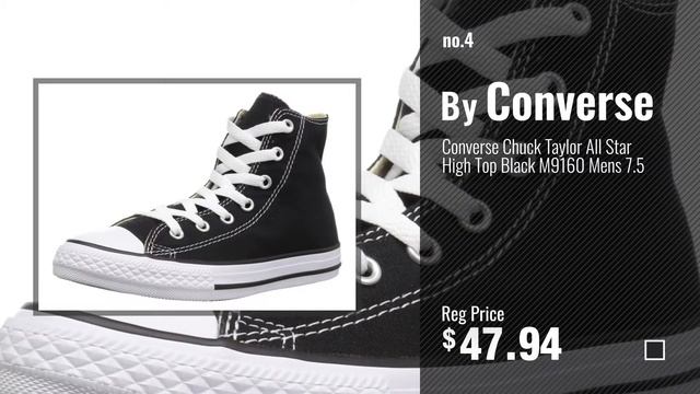 Top 5 Converse Chuck Taylor High Top Black [2018]: Converse Mens Chuck Taylor All Star High Top, 11 смотреть онлайн