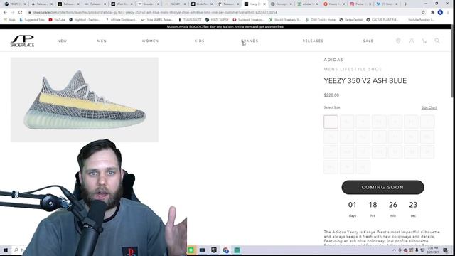 How to MANUAL COP! Yeezy 350 V2 Ash Blue & Jordan 4 Taupe Haze смотреть онлайн