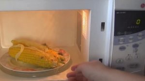 Быстрый рецепт|Кукуруза в микроволновке без воды |ВидеоРецепт