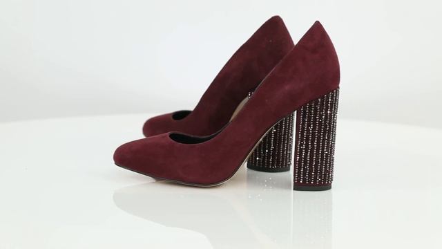 ТУФЛИ НА КАБЛУКЕ 013198, ЦВЕТ БОРДОВЫЙ смотреть онлайн