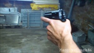 Shooting Zoraki 2918 Blank Gun