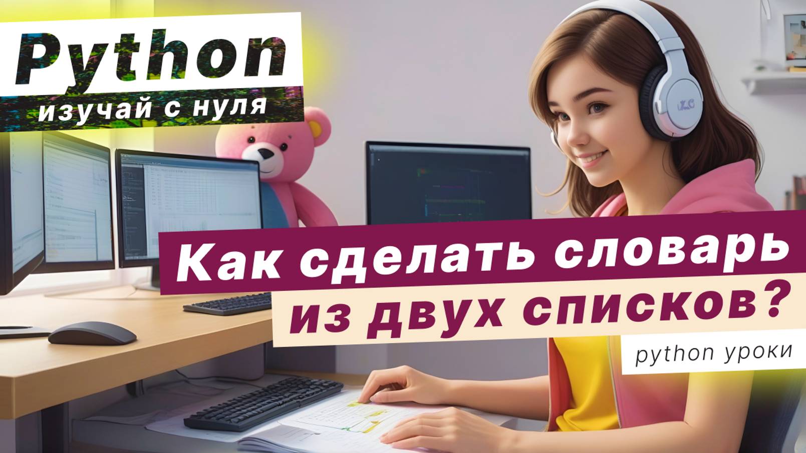 Как сделать словарь из двух списков Python?