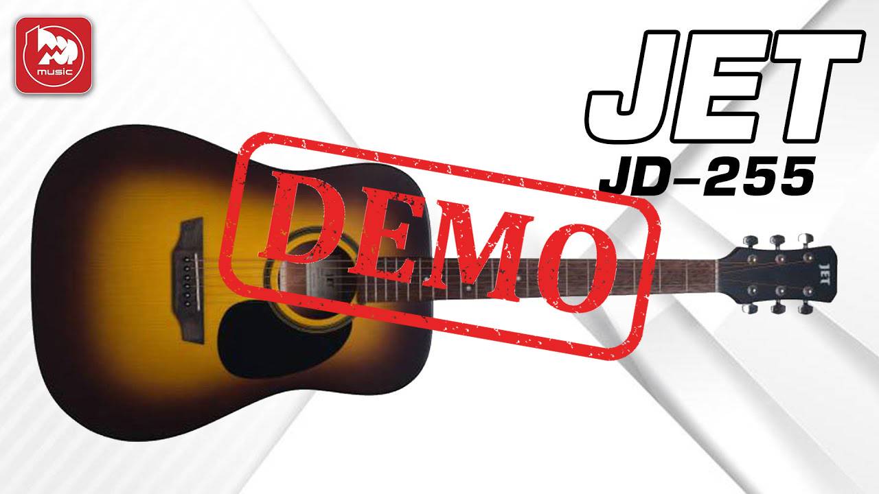 Акустическая гитара JET JD-255 - демонстрация звучания