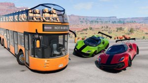 Автокатастрофы на перекрестке #2 - BeamNG Drive