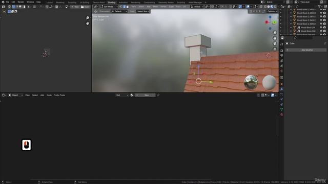 Lesson 48 - Chimney Modeling for Stylized Taverns in Blender