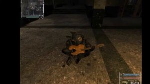 Долговец  играет на гитаре