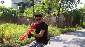 LTT Game Nerf War: Winter Warriors SEAL X Fight Criminal Group Nerf Guns Alliance Bandits