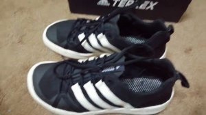 Unboxing Adidas terrex climacool boat shoes.
