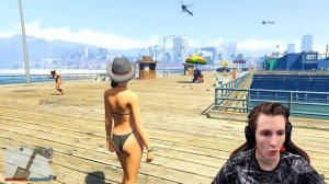 НЕ ЗАМЕТИЛ МЕНЯ ВИСЯЩЕГО НА МОСТУ! *ТРОЛЛИНГ НПС!* В ГТА 5 ОНЛАЙН! ПРАНК ЗАМЕНА МАШИНЫ