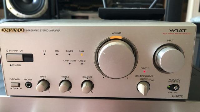 ONKYO A 907X - интегральный усилитель топ-уровня в мини Hi-Fi системе ONKYO INTEC 205. смотреть онлайн