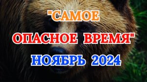 "САМОЕ ОПАСНОЕ ВРЕМЯ в НОЯБРЕ 2024 года!"