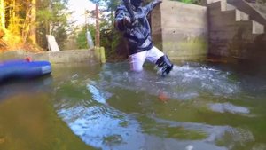 Чорні шкіряні чоботи,лабутени як тримають воду по швам pool,wet boots,wet look wetlook