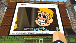 СЕМЬЯ МИСС ДЕЛАЙТ ОХОТИТСЯ ЗА МНОЙ В МАЙНКРАФТ 100% ТРОЛЛИНГ ЛОВУШКА МУЛЬТИК POPPY PLAYTIME 3