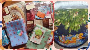 Распаковка посылки: новогодняя юбка от Panna, мой первый набор от Nimue #вышивкакрестиком