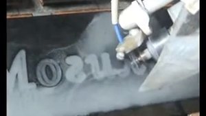 Работа алмазной фрезой по камню