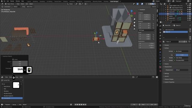 Lesson 39 - Attaching Windows to a Stylized Blender House
