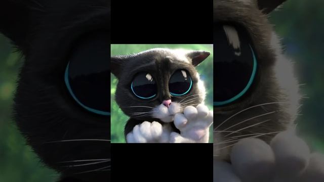 Милые глазки кошки из Кота в сапогах 2 смотреть онлайн