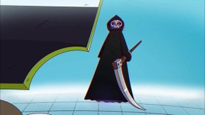 Появление Смерти, но под тему Смерти из Кота в сапогах 2