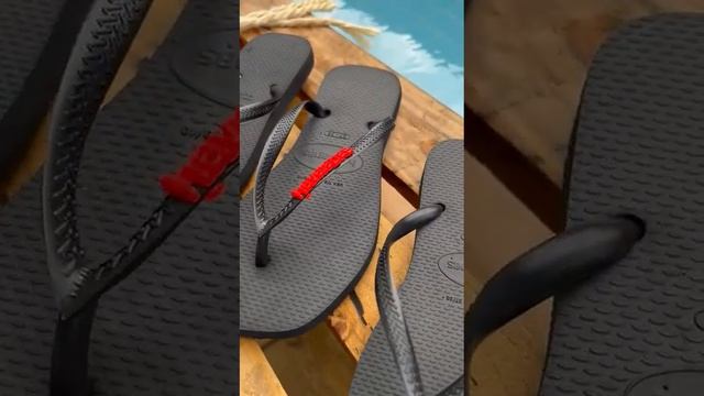 Havaianas quadrada preta - coleção 2023.